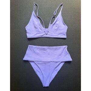 L*Space Pointelle Rib Bikini Set